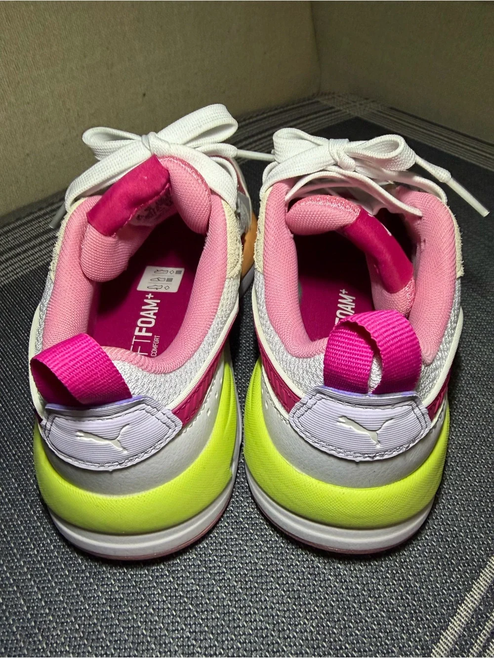 Puma Pink White Multicolor Running Sneakers